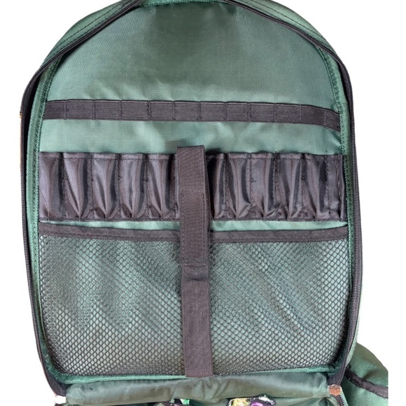 Picnic Time Green Backpack w/Insulated Bottle Holder Cutting Board Corkscrew etc - Picture 10 of 15